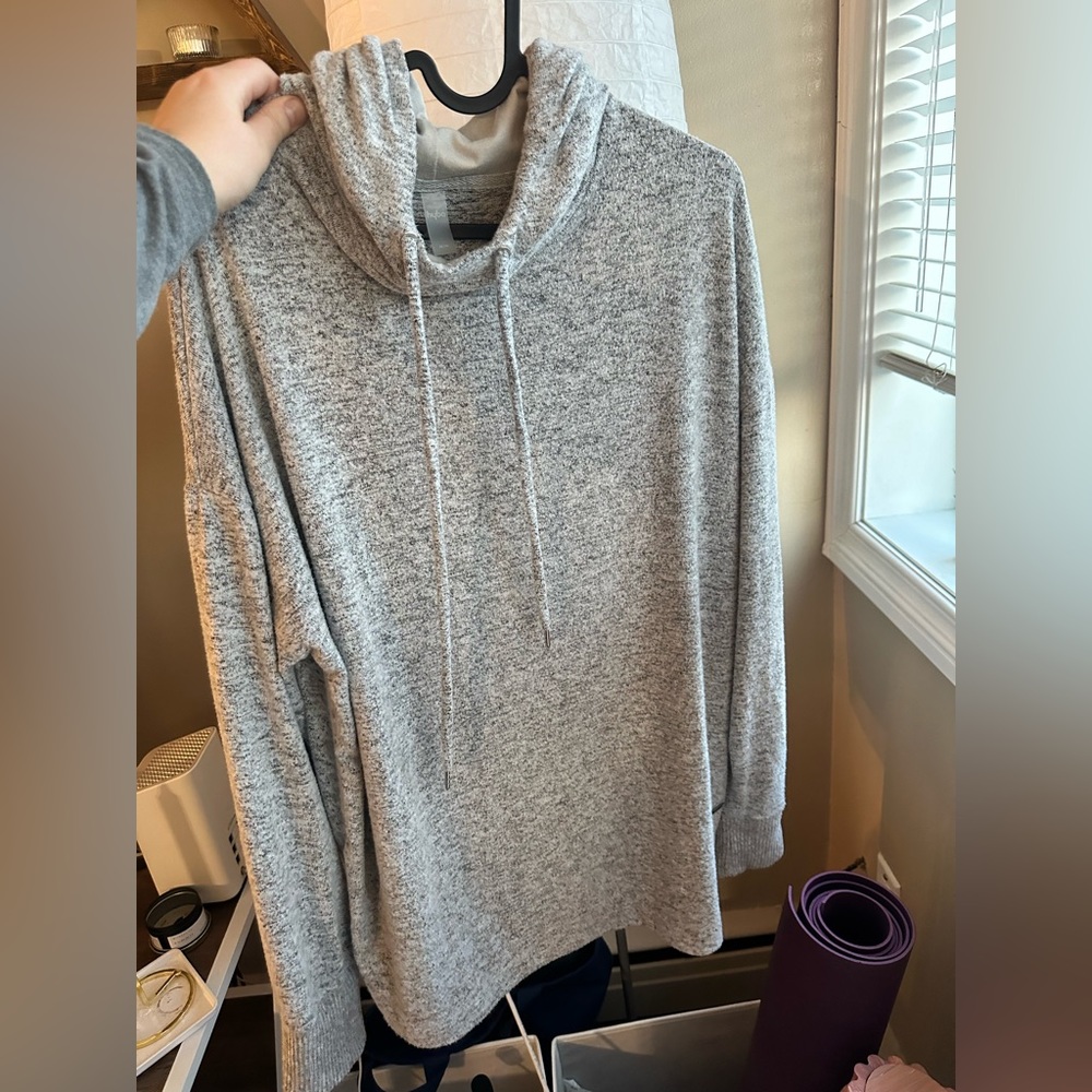 Hyba Gray Pull Over Hoodie Sz M